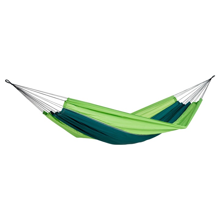 Хамак Amazonas Ултра-Лек Silk Traveller Forest 350G 220X140Cm Размери на опаковката 21 X 6,5Cm До 150Kg Зелен