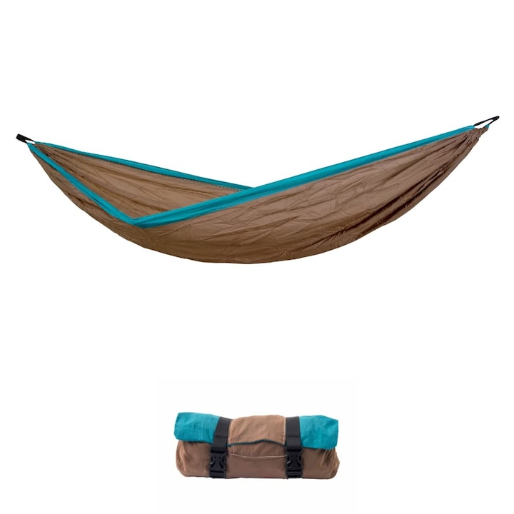 Хамак Amazonas Ultra-Light Silk Traveller XL Mountain Ултралек и удобен 385 гр. 295 x 150 см. Размери на опаковката 25 x 8 см. До 200 кг.