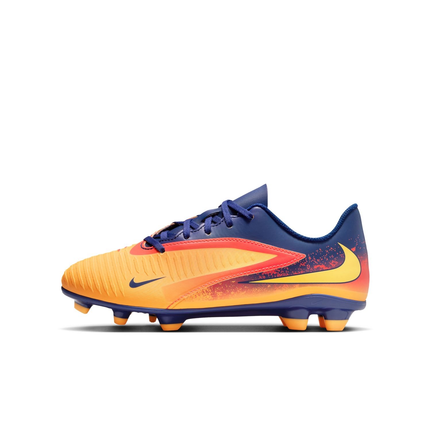 Ghete fotbal copii Nike JR Phantom 360 Club FG/MG, albastru/rosu