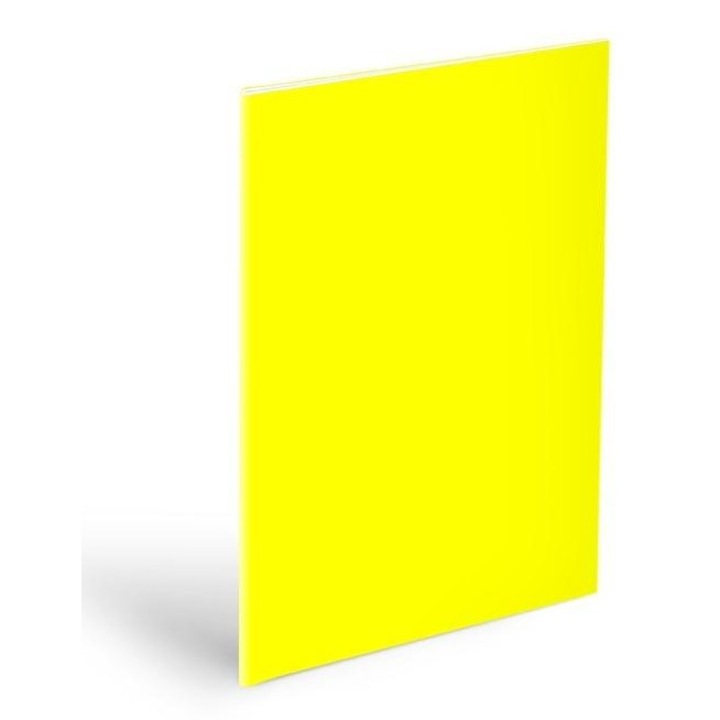 Set de 10 coperti pentru caiete A4, MFP, galben neon, 180 microni