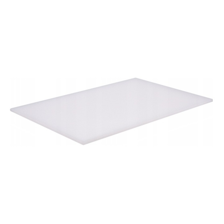 Tocator bucatarie profesional pentru paine, cascaval, telemea, branza RAKI 60x40xh2cm polietilena HDPE, alb