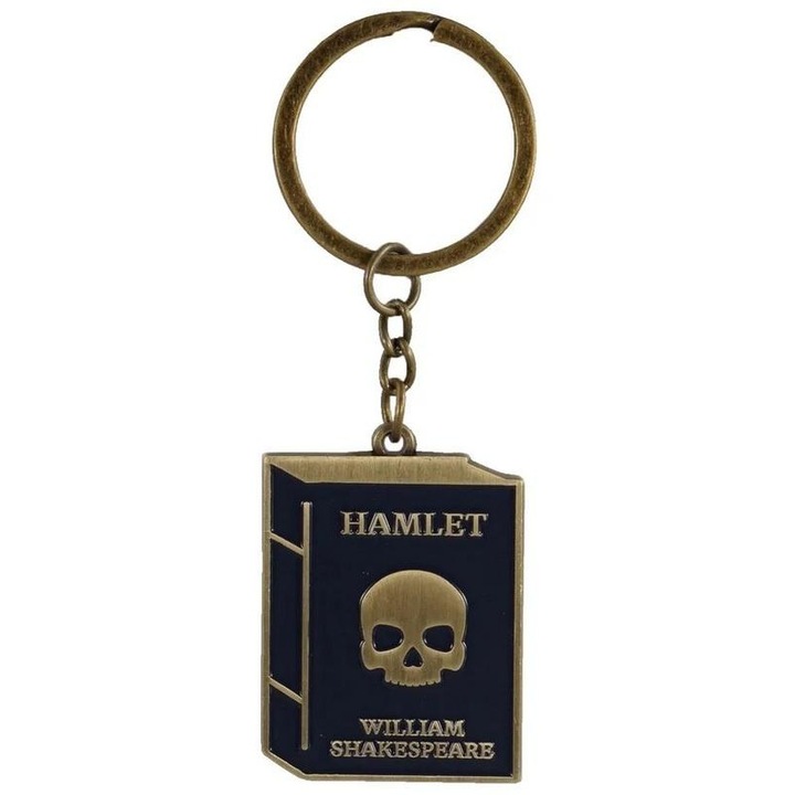 Fém kulcstartó, Hamlet, klasszikus design, 5x2cm Half Moon Bay