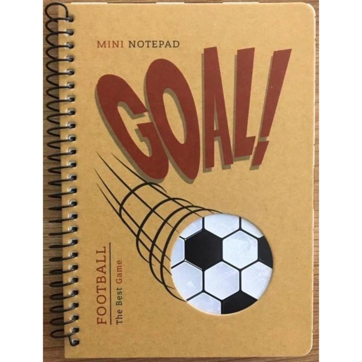 Caiet FRESH B6, 80 pagini, kraft, Pilka nozna