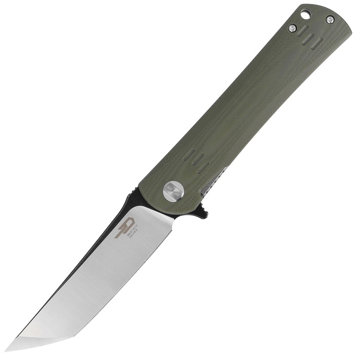 Cutit Pliabil, Bestech Knives, Bg06B 2, Otel, Duritate Lama 59 61 Hrc, Material Maner G10, Clip Dreapta, Tip Up, 20.9 x 8.9 x 0.35 cm, Militar