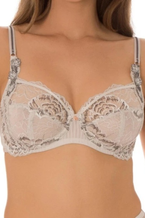 Triumph melltartó, Peony Florale W, világosszürke, 75D