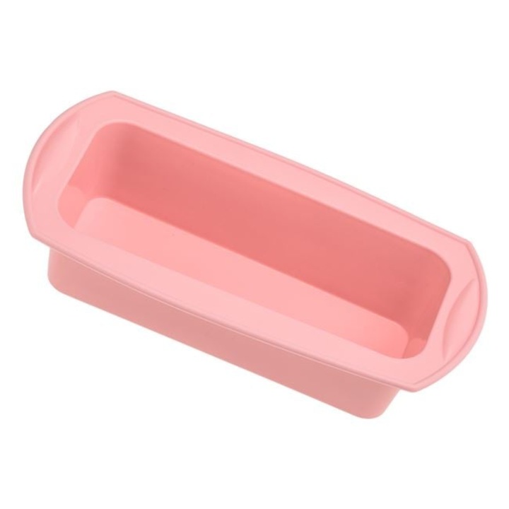 Forma din silicon pentru copt chec, 27x14x6cm, Roz, BREZIUM