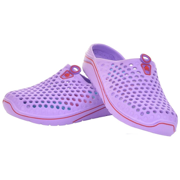 Slapi Martinus cu platforma din spuma, sintetici, violet