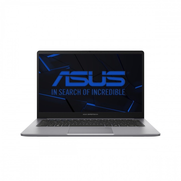 Asus ExpertBook P1 Laptop, Intel Core i3 1315U, 32GB Memória, 2000GB SSD, 14" FullHD kijelző, Szürke, Magyar billentyűzet, Böngésző, Vírusirtó, Windows 11 Pro