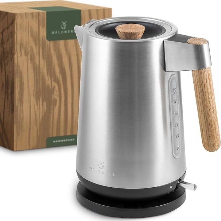 Fierbator termos Gastroback 42426, 200W, 1.7 l, 13 setari de temperatura, Afisaj digital, Inox/Negru