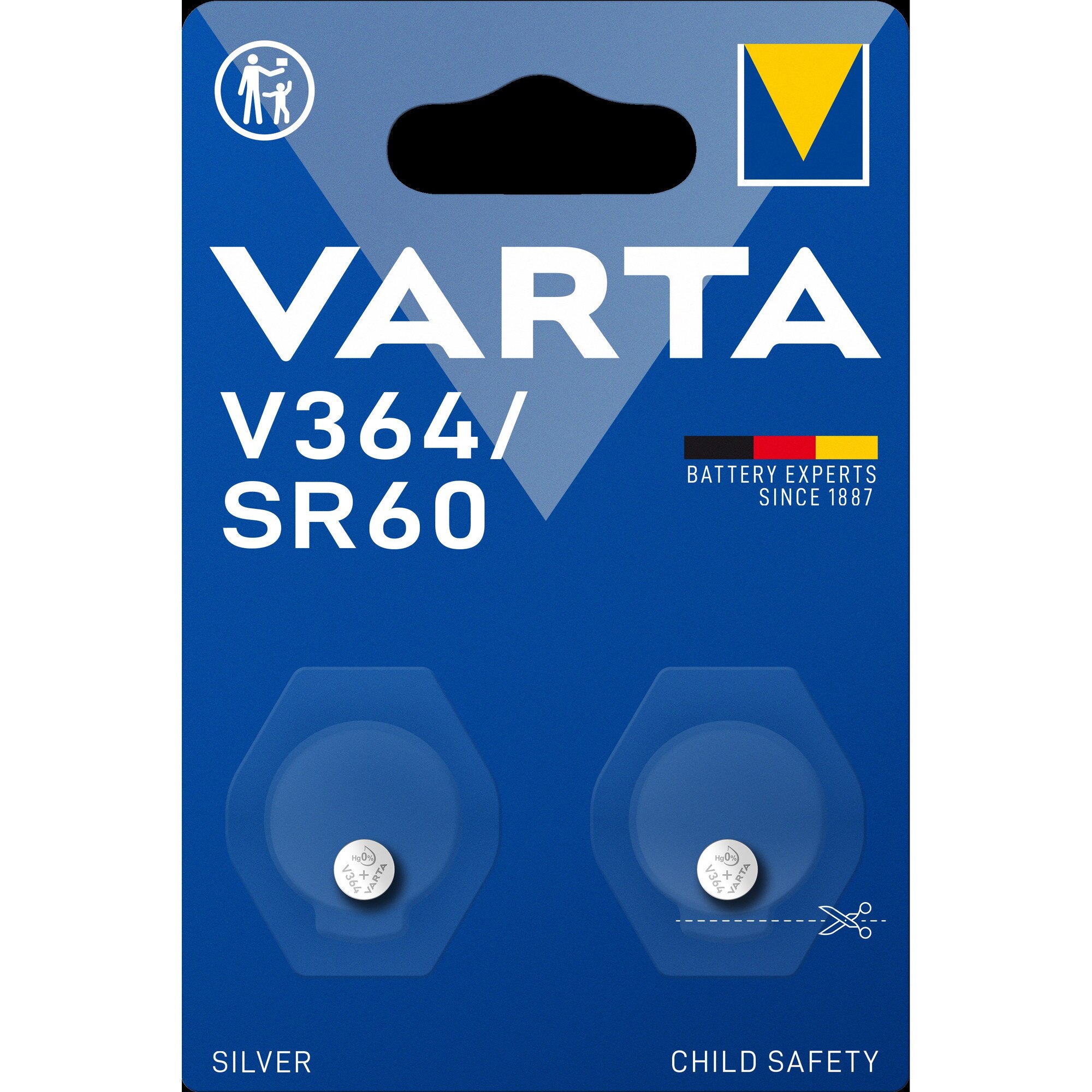 Baterii Varta Silver Coin V364/SR60 Blister, 2 buc