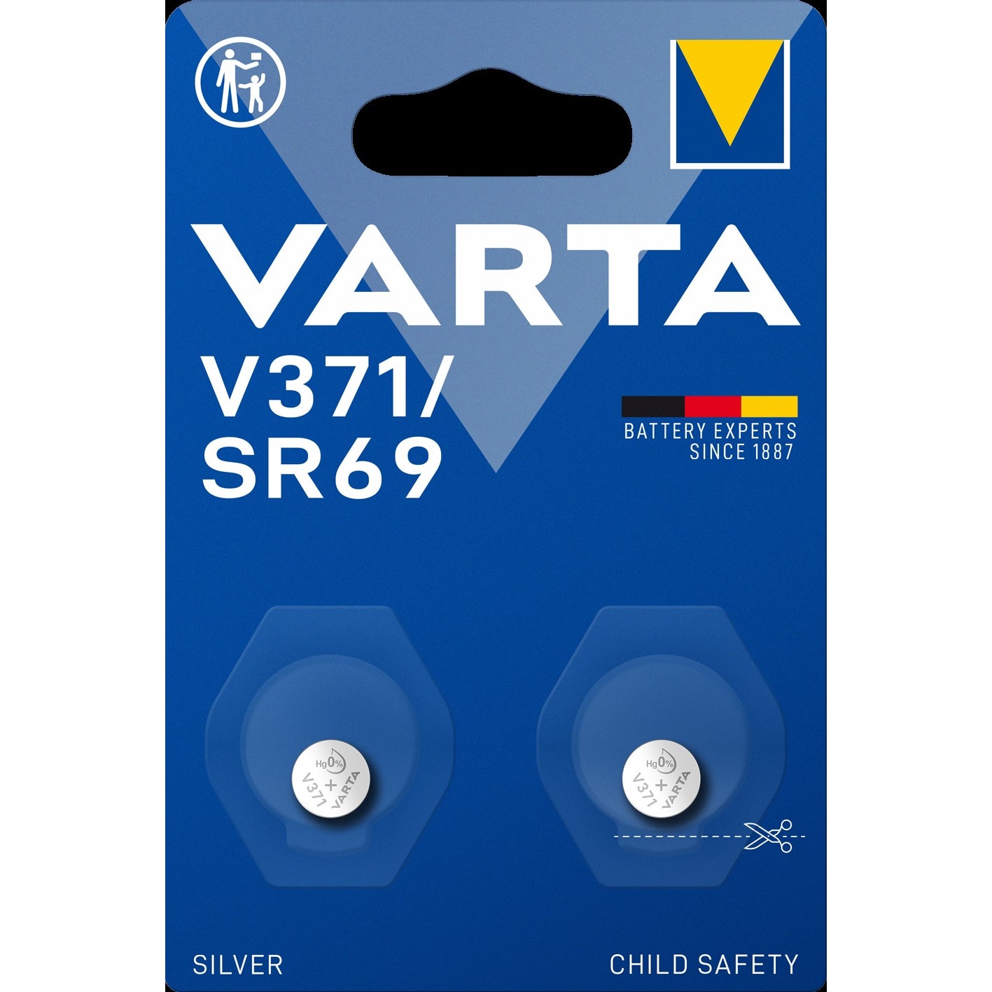 Baterii Varta Silver Coin V371/SR69 Blister, 2 buc