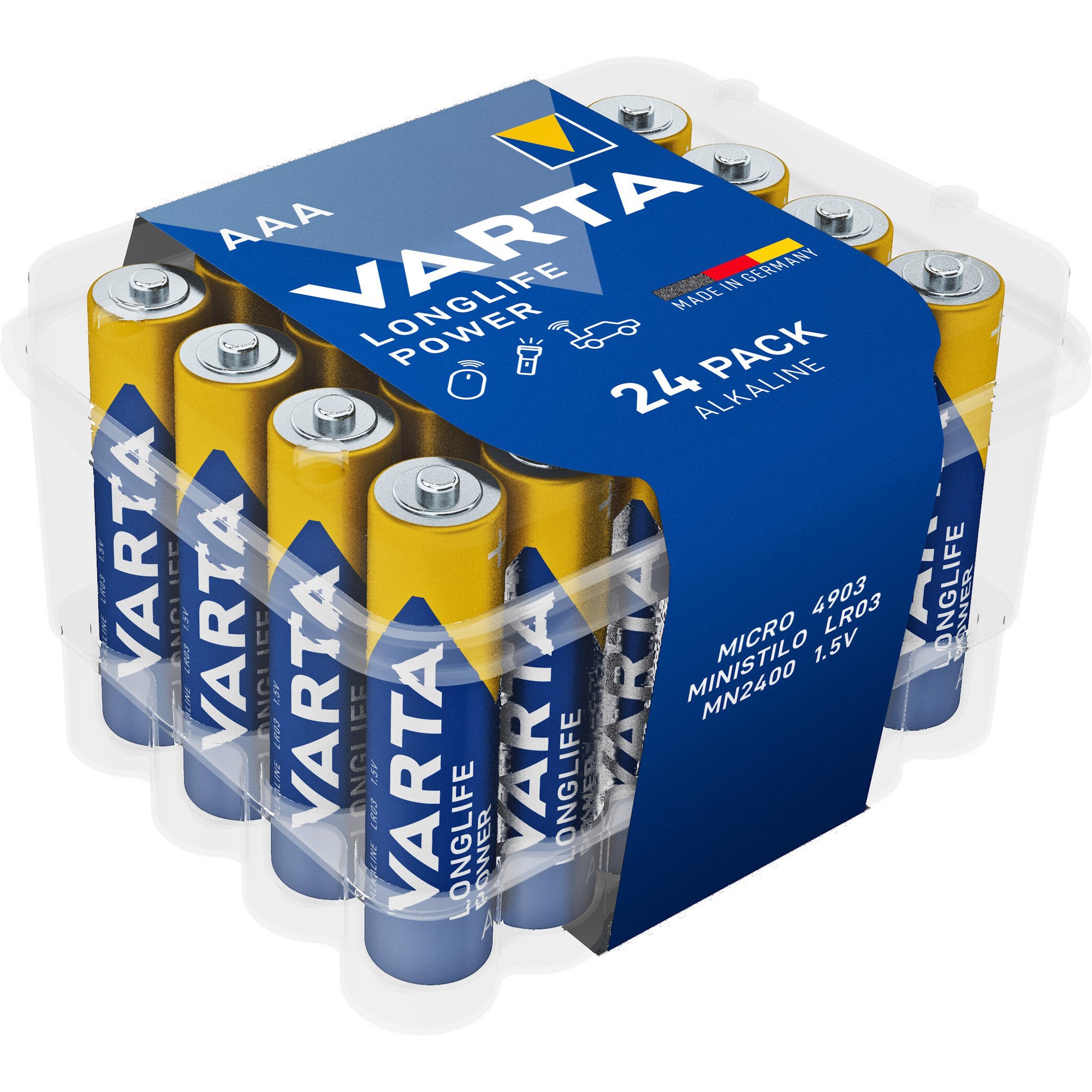 Baterii Varta Longlife Power AAA, 24 buc