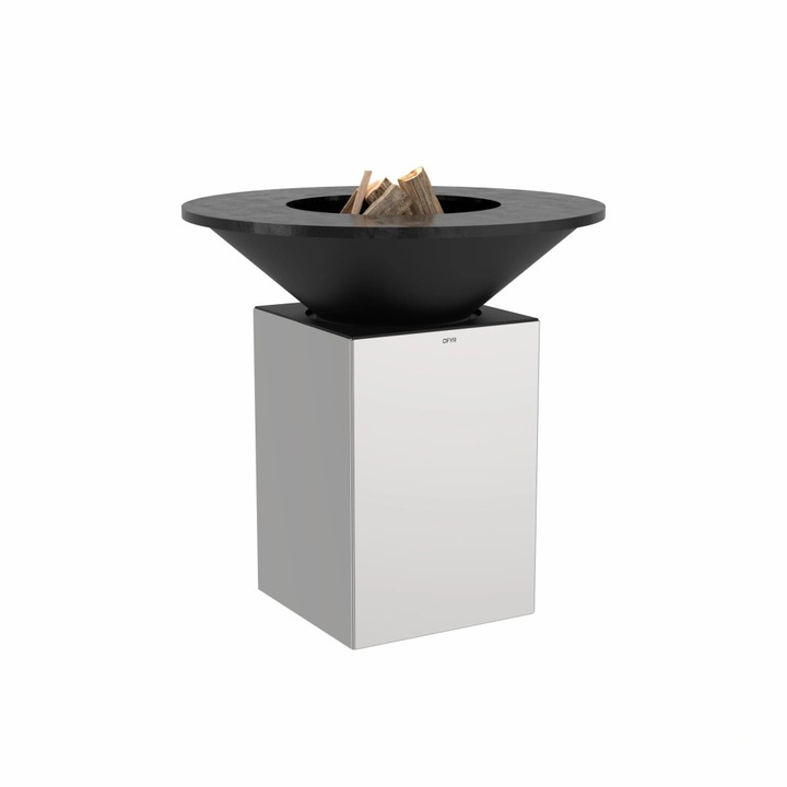 Gratar OFYR 100 Inox Lustruit cu vatra de gatit pe lemne - Editie aniversara