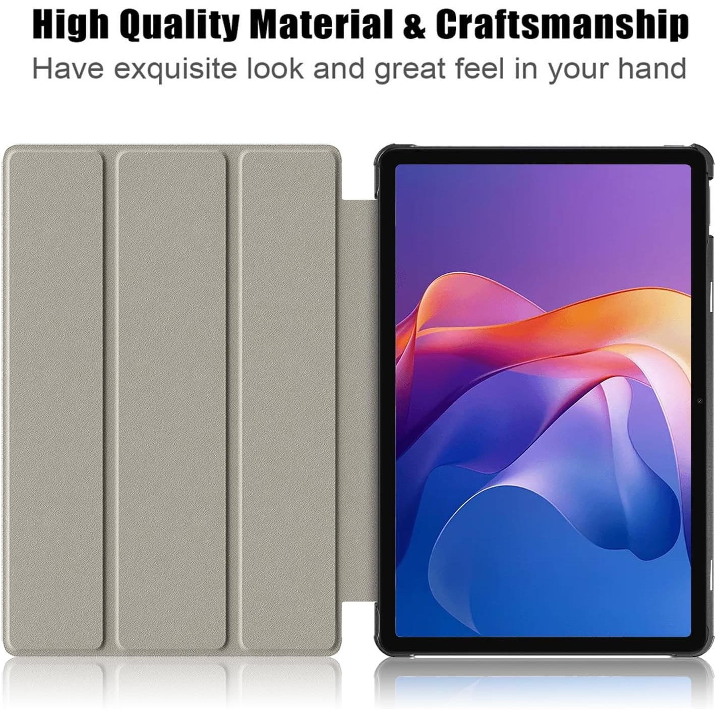 Husa Sigloo pentru tableta Xiaomi Redmi Pad 2 – Slim, Tri-Fold Magnetic, Piele Ecologica, Antisoc, Stand Reglabil, – model Nightfall