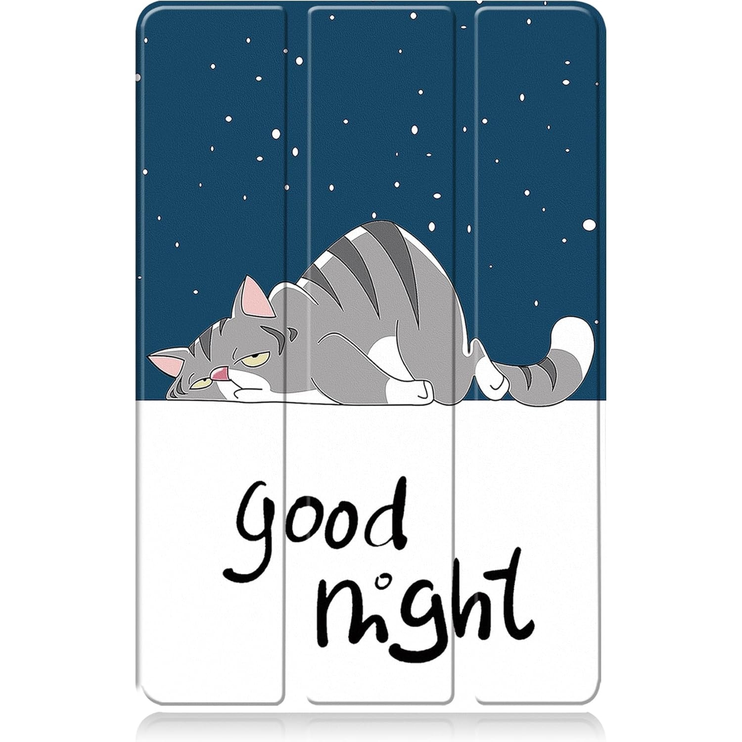 Husa Sigloo pentru tableta Xiaomi Redmi Pad 2 Slim, Tri-Fold Magnetic, Piele Ecologica, Antisoc, Stand Reglabil, model Lazy Cat