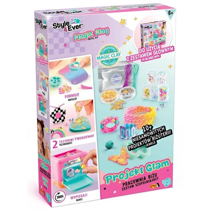 Set creativ Epee - Zestaw uzupelniajacy Pracownia Bizu, 4 culori, 10+ elemente