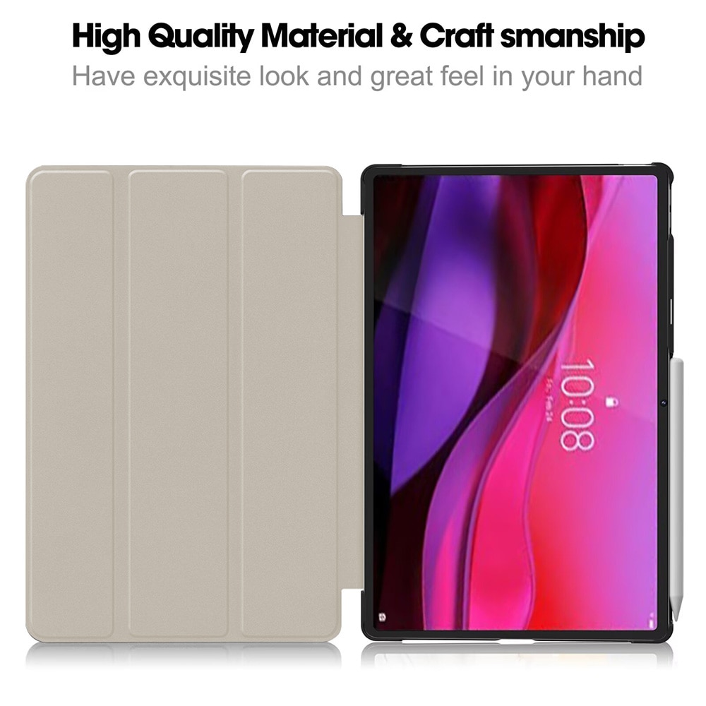 Husa tableta, DDOLI, pentru Lenovo Yoga Tab Plus 12.7 inch, inchidere magnetica, rosu