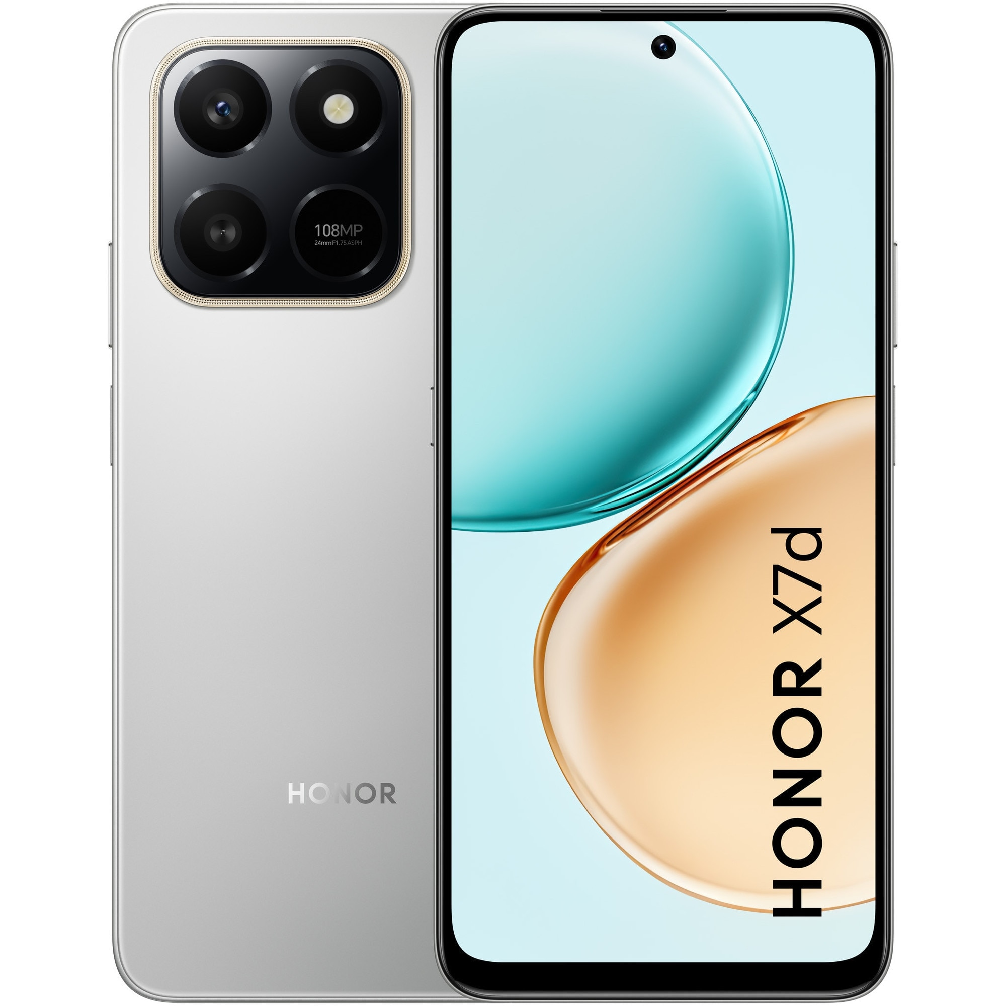 Telefon inteligent Honor X7d, 8/256GB, Argintiu