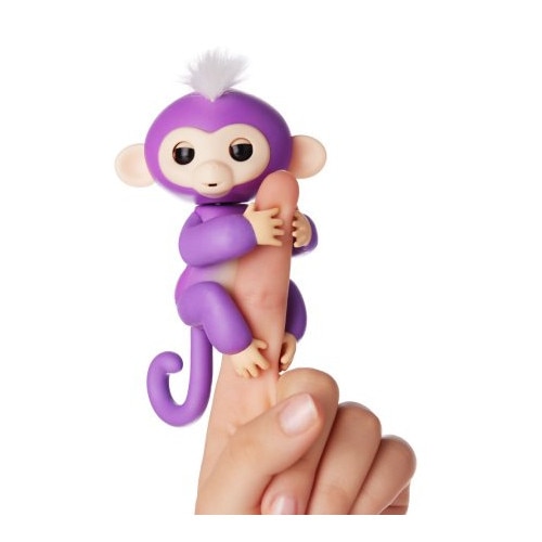 Jucarie interactiva copii, Happy Monkey, pentru dezvoltarea cognitiva, coordonare, abilitati interactive, Mov