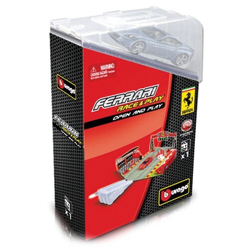 Set BBurago Masinuta Ferrari Open And Play, Gri