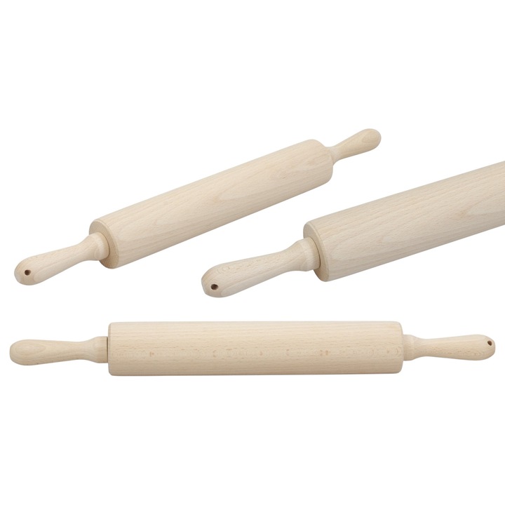 Дървена точилка от бук, въртяща се, 45x5 см, идеална за тесто за пица и пироги