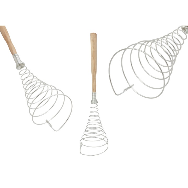 Ubijaczka PEEWIT, din lemn de fag si otel inoxidabil, 36cm, 9cm diametru, pentru oua si frisca