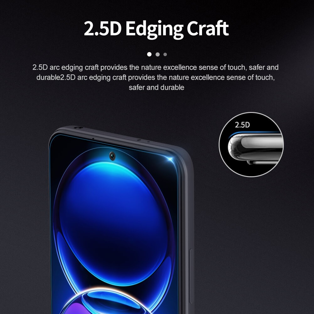 Folie Sticla Securizata, Flippy, Pentru Xiaomi Redmi 12 5G, Full Glue, Margini Negre, Transparent