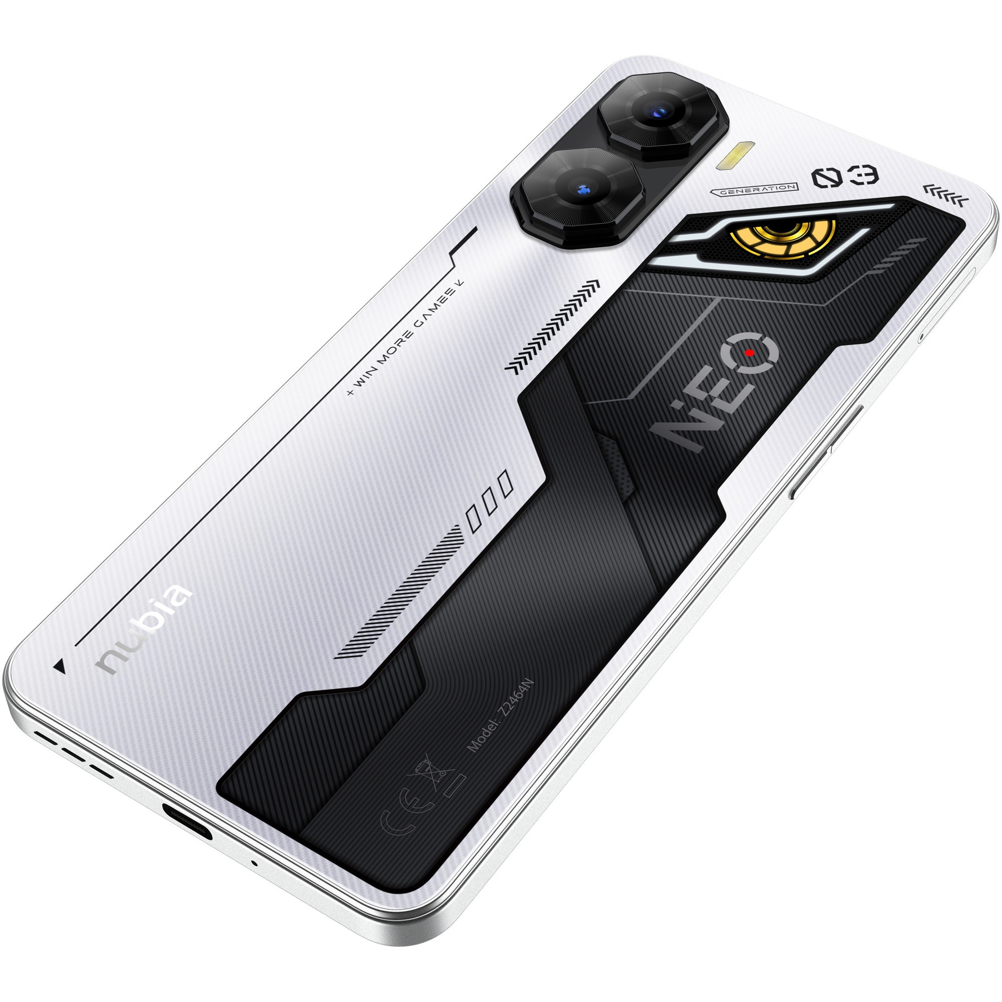 Telefon mobil ZTE nubia NEO 3, Dual SIM, 8GB, 256GB, 5G, Cyber Silver