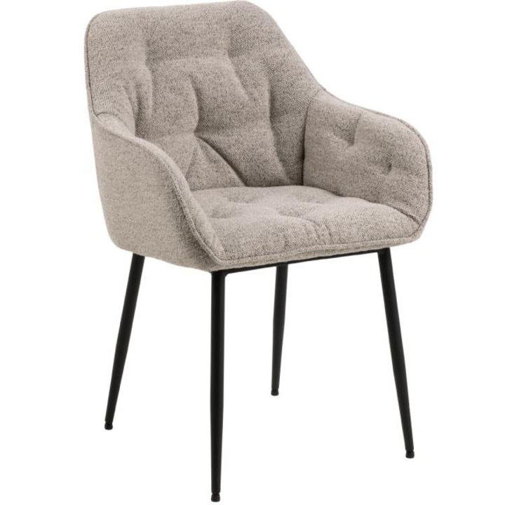 Brookes Actona Company bézs/fekete textil étkezőszék