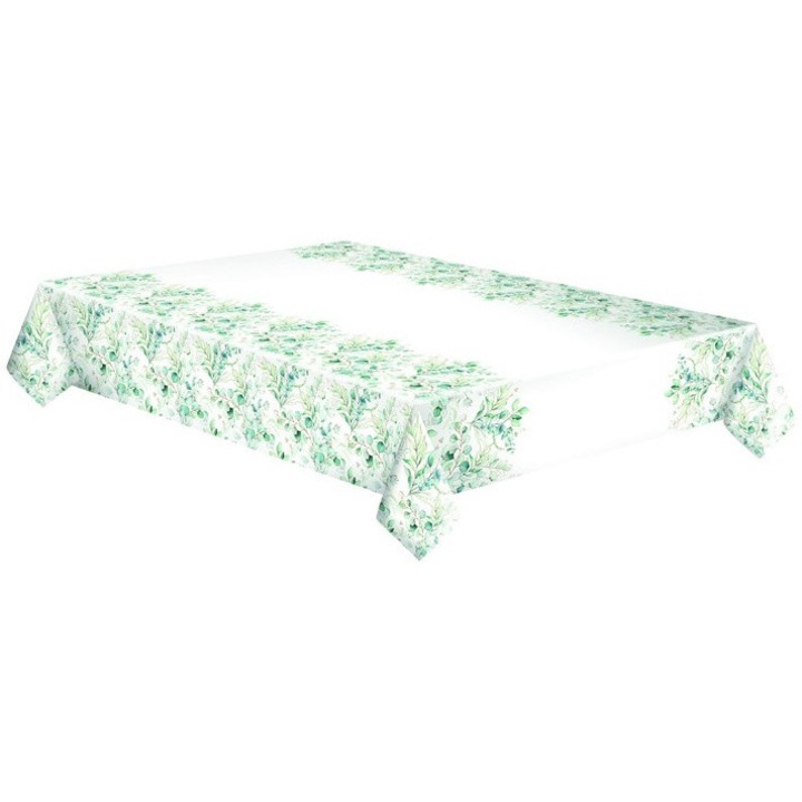 Fata de masa de hartie Eucalipt, POL-MAK, 120x180cm, stil boho, 1 bucata