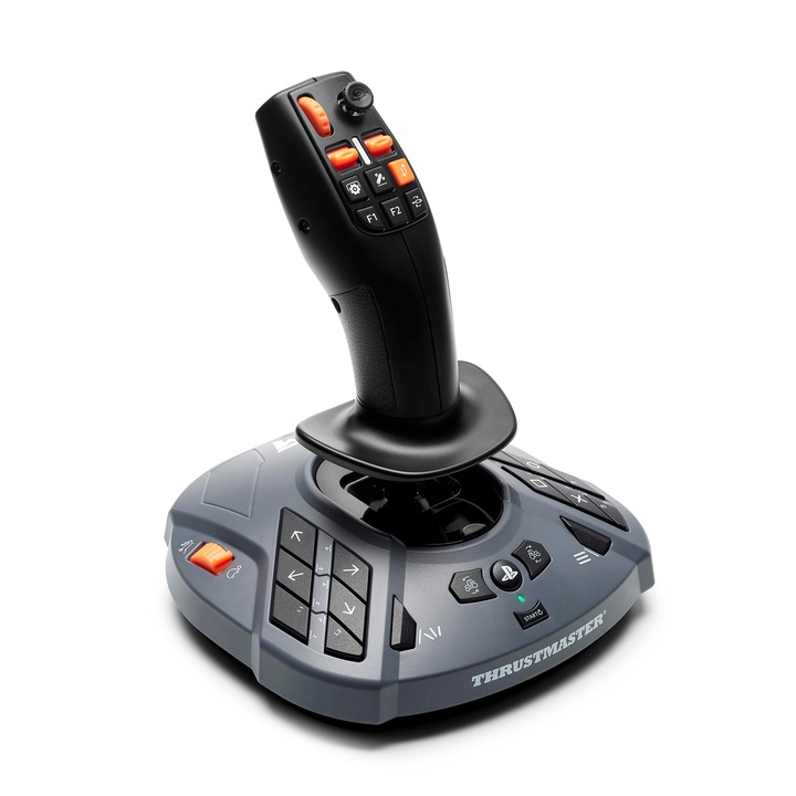 Joystick multifunctional Thrustmaster SimTask FarmStick, conectivitate cu fir, pentru PS5, 10, 83x8, 86x8, 7cm