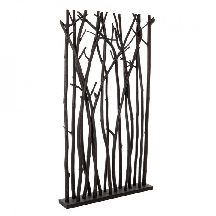 Separator camera negru din lemn 100x180 cm Aili Bizzotto