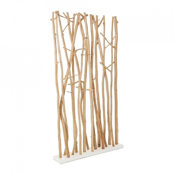 Separator camera maro din lemn 100x180 cm Aili Bizzotto