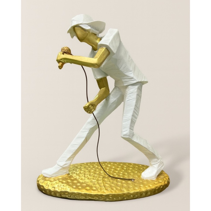 Figurina decorativa Magic Time Arven, 21x18cm, aurie