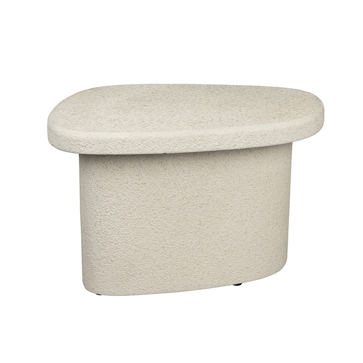 Masa laterala bej 45x56 cm Veda Low Dutchbone