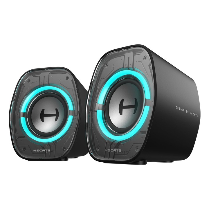 Edifier G1000 II hangszórók, 2x5 hüvelykes, RGB világítás, fekete