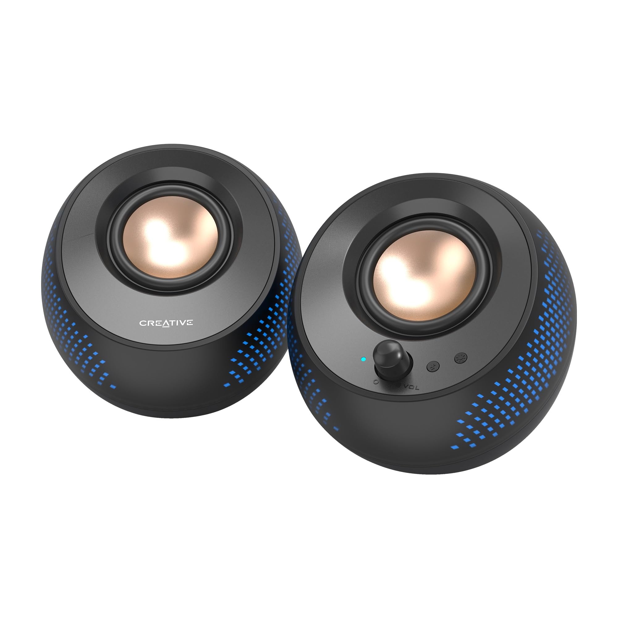 Boxe PC Creative Pebble X 2.0, iluminare RGB, Bluetooth 5.3, 15W RMS ...