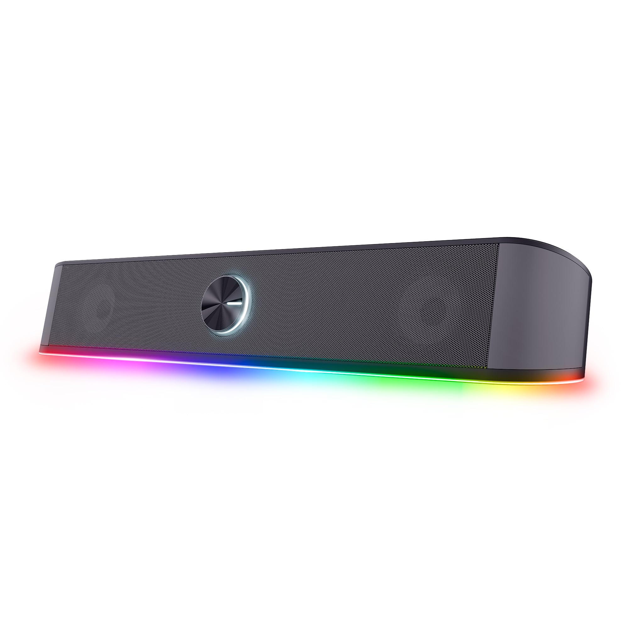 Trust GXT 609 Zoxa PC Lautsprecher Mit RGB-Beleuchtung & Sabrent USB Hub 2.0 – 12W, Schwarz