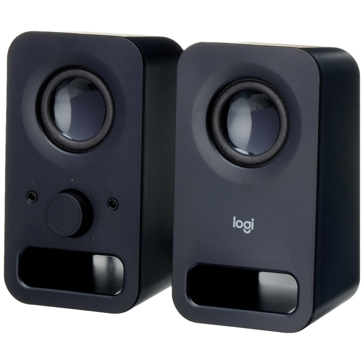 Компютърни тонколони Logitech Z150, стерео, 6W, черни, комплект 2 тонколони
