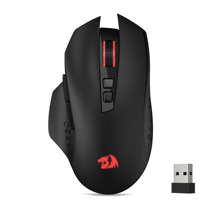 Мишка Gaming Redragon M656 Wireless, 4000 DPI, 7 макро бутона, червен