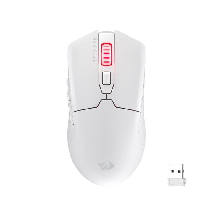 Геймърска мишка Redragon M995, 26000 Dpi, безжична, бяла