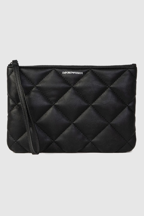 Poseta clasica EMPORIO ARMANI neagra matlasata pentru femei