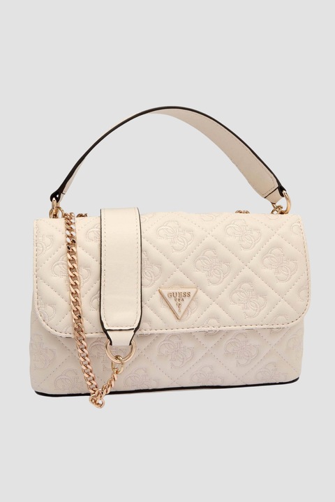 Női táska Guess Adelasia Cnvrtble, ökológiai, fehér, két rekesszel, 30x20cm