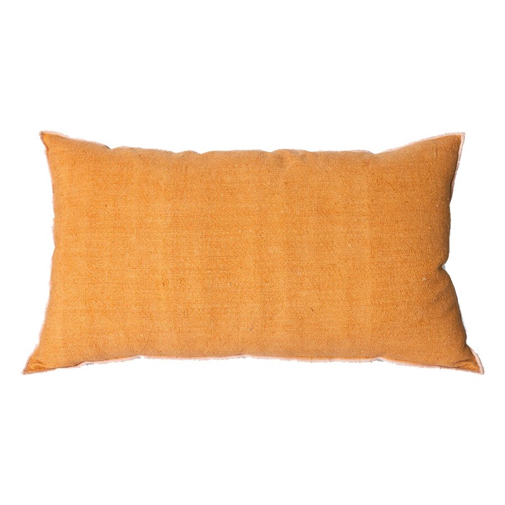 Perna dreptunghiulara portocalie din fibre naturale 35x60 cm Quai HKliving