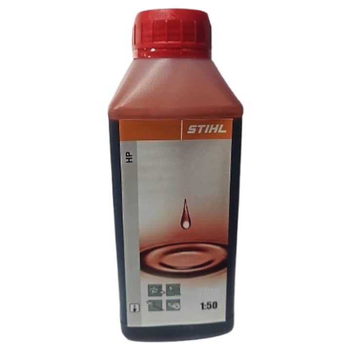 Ulei amestec STIHL, 500ml, pentru motocoasa, drujba, motoare in 2 timpi, 1:50