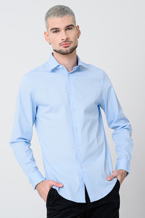 CALVIN KLEIN, Normál fazonú ing, Pasztellkék