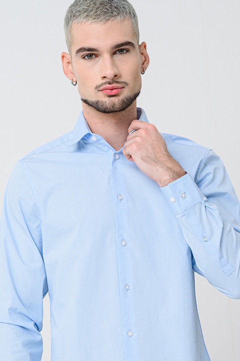 CALVIN KLEIN, Стандартна риза, Пастелносин