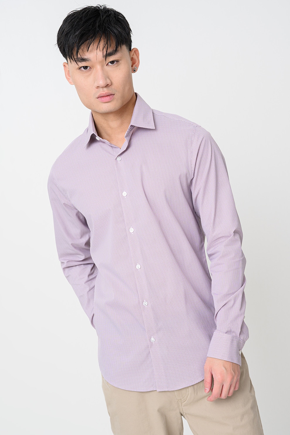 CALVIN KLEIN, Camasa regular-fit, Lila, 38