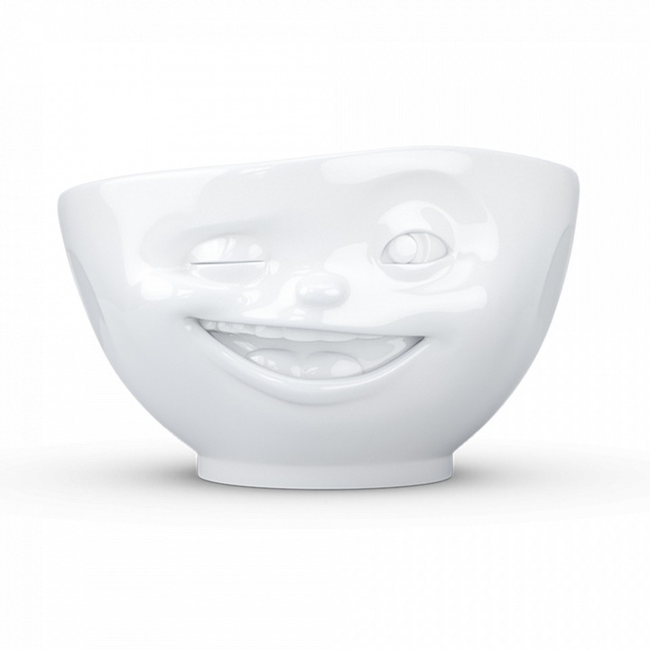 Bol alb din ceramica 500 ml Winking Tassen