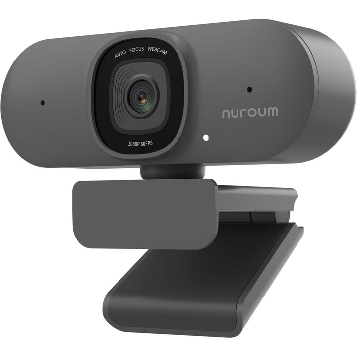 Nuroum 2K V15Af webkamera, 1080P, USB, beépített mikrofon, autofókusz